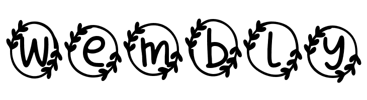 Bubble Heart Monogram  Free Fonts Download