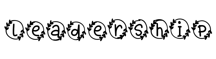 Bubble Heart Monogram  Free Fonts Download