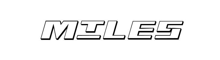 Yamato Class 3D Italic  Free Fonts Download