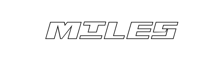 Yamato Class Outline Italic  Free Fonts Download