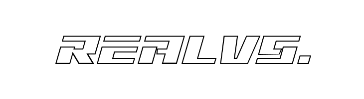 Yamato Class Outline Italic  Free Fonts Download