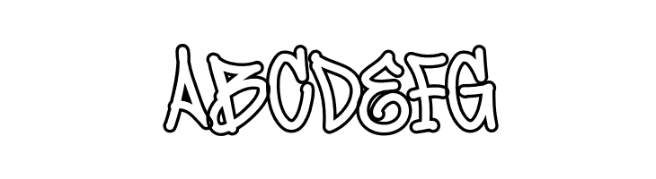 Jumpis Graffiti Outline  Free Fonts Download