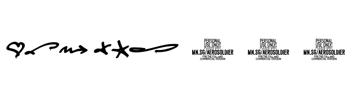 Aerosoldier Drip Symbol PERSO Regular  Free Fonts Download