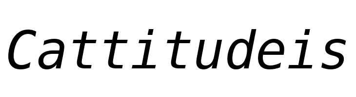 Bitstream Vera Sans Mono Oblique  Free Fonts Download