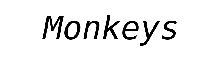 Bitstream Vera Sans Mono Oblique  Free Fonts Download