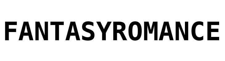 FANTASYROMANCE Bitstream Vera Sans Mono Bold Font