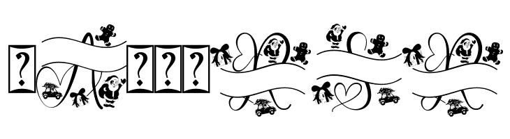 Monogram Christmas Gift  Free Fonts Download