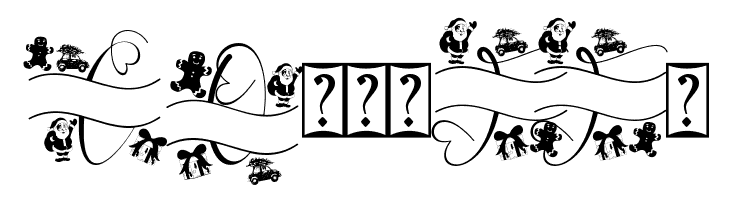 Monogram Christmas Gift  Free Fonts Download