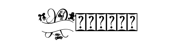 Monogram Christmas Gift  Free Fonts Download