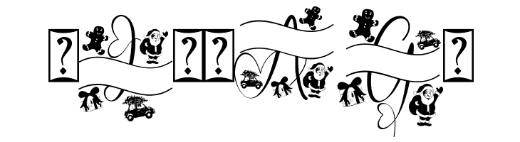 Monogram Christmas Gift  Free Fonts Download