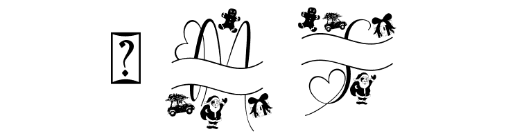 Monogram Christmas Gift  Free Fonts Download