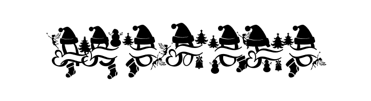 Romantic Christmas Monogram  Free Fonts Download