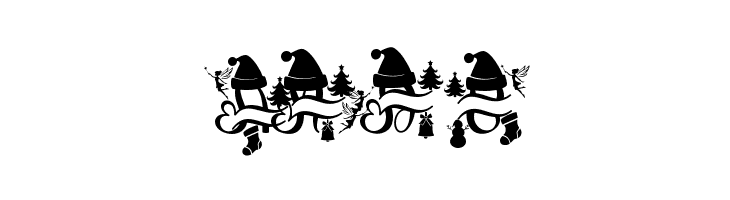Romantic Christmas Monogram  Free Fonts Download