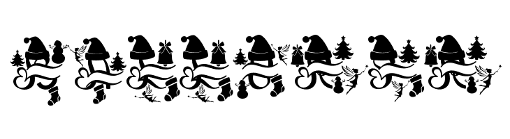 Romantic Christmas Monogram  Free Fonts Download