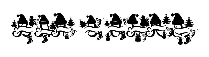 Romantic Christmas Monogram  Free Fonts Download