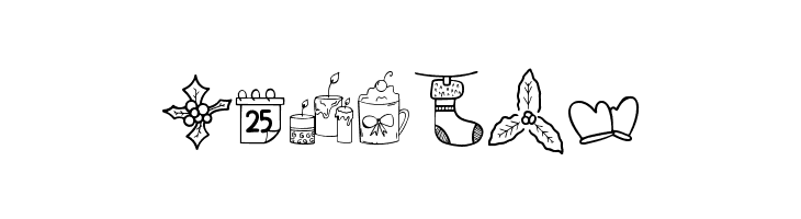 Christmas Dingbat  Free Fonts Download