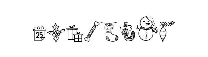 Christmas Dingbat  Free Fonts Download