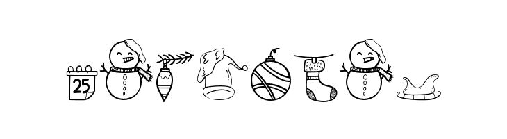 Christmas Dingbat  Free Fonts Download