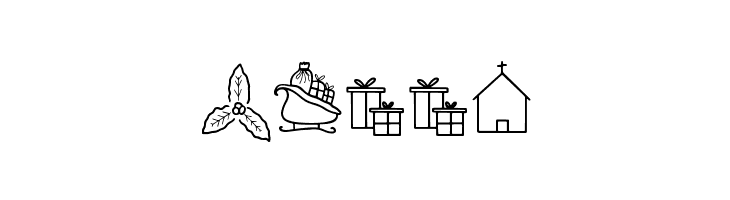 Christmas Dingbat  Free Fonts Download