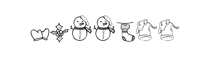 Christmas Dingbat  Free Fonts Download