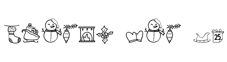 Christmas Dingbat  Free Fonts Download