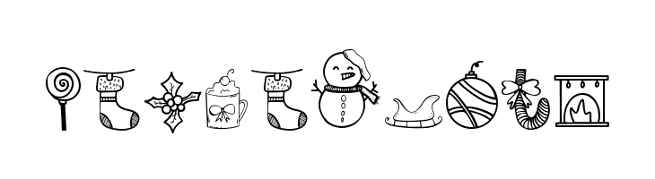 Christmas Dingbat  Free Fonts Download
