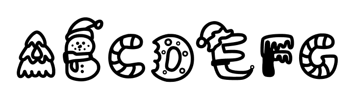 coloring christmas  Free Fonts Download