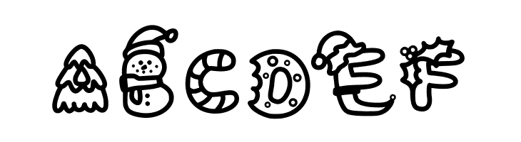 coloring christmas  Free Fonts Download