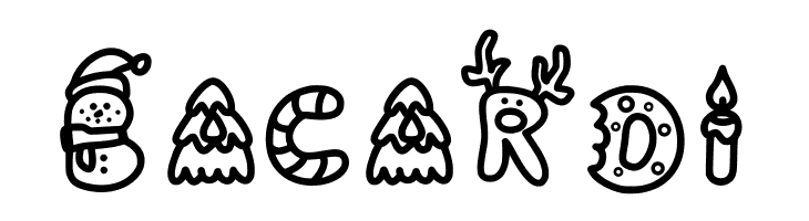 coloring christmas  Free Fonts Download