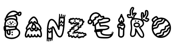 coloring christmas  Free Fonts Download