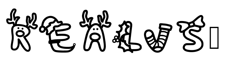 coloring christmas  Free Fonts Download