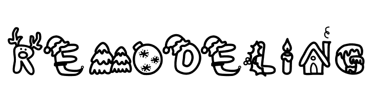 coloring christmas  Free Fonts Download