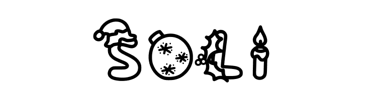 coloring christmas  Free Fonts Download