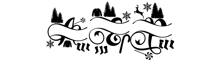 Samantha Christmas Monogram Dem  Free Fonts Download
