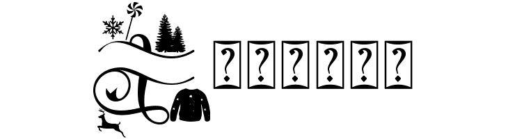 Samantha Christmas Monogram Dem  Free Fonts Download