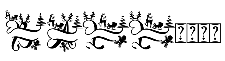 Unique Christmas Monogram Demo  Free Fonts Download