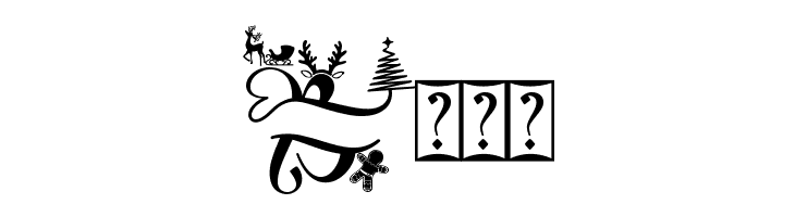 Unique Christmas Monogram Demo  Free Fonts Download