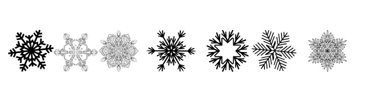 Christmas Snowflakes  Free Fonts Download