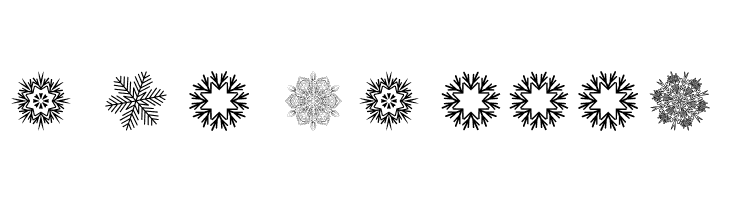Christmas Snowflakes  Free Fonts Download