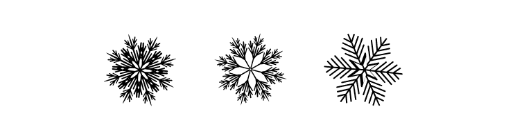 Christmas Snowflakes  Free Fonts Download