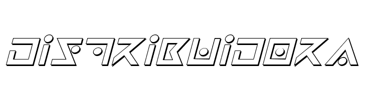 Iron Cobra 3D Italic  Free Fonts Download