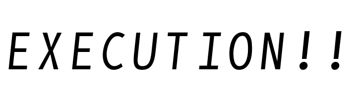 BPmono Italic  Free Fonts Download