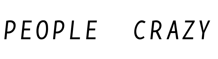 BPmono Italic  Free Fonts Download