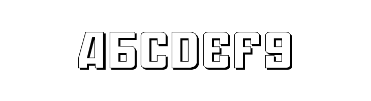 Soviet Expanded 3D  Free Fonts Download