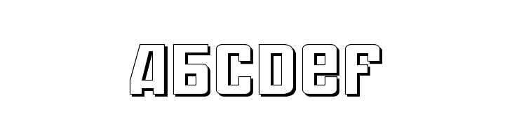 Soviet Expanded 3D  Free Fonts Download