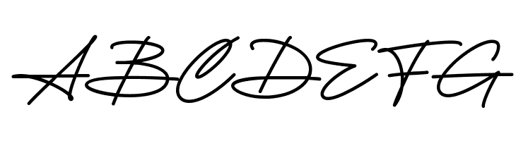 Yustine Signature  Free Fonts Download