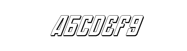 Soviet 3D Italic  Free Fonts Download