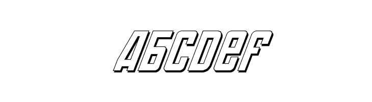 Soviet 3D Italic  Free Fonts Download