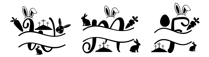 Holy Easter Monogram  Free Fonts Download