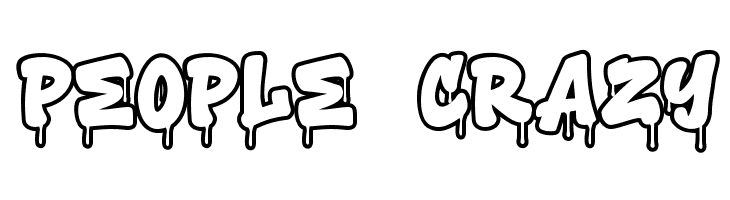 Toxic Rebel Drip Outline Outline  Free Fonts Download